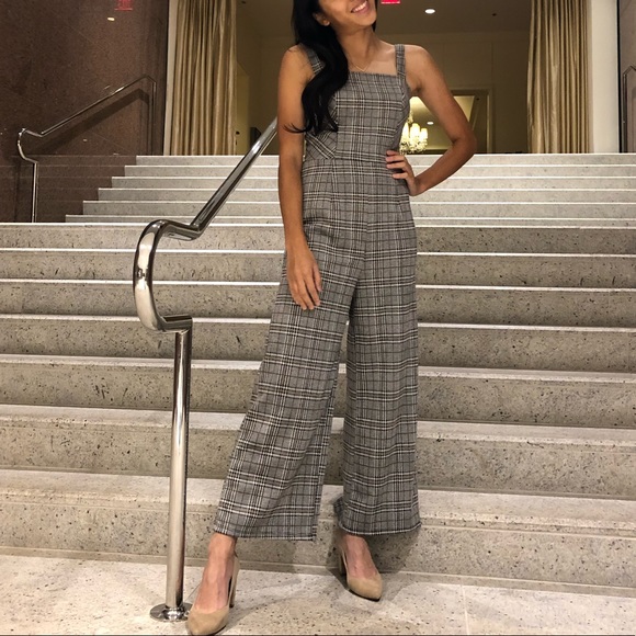 Pants - Plaid Jumpsuit